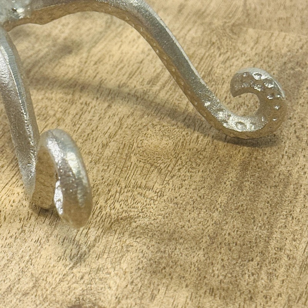 Octopus Shelf Decor Pewter Finish Nautical Statue Coastal Marine Life Figure 11" - Picture 4 of 7